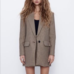 Zara Plaid Blazer